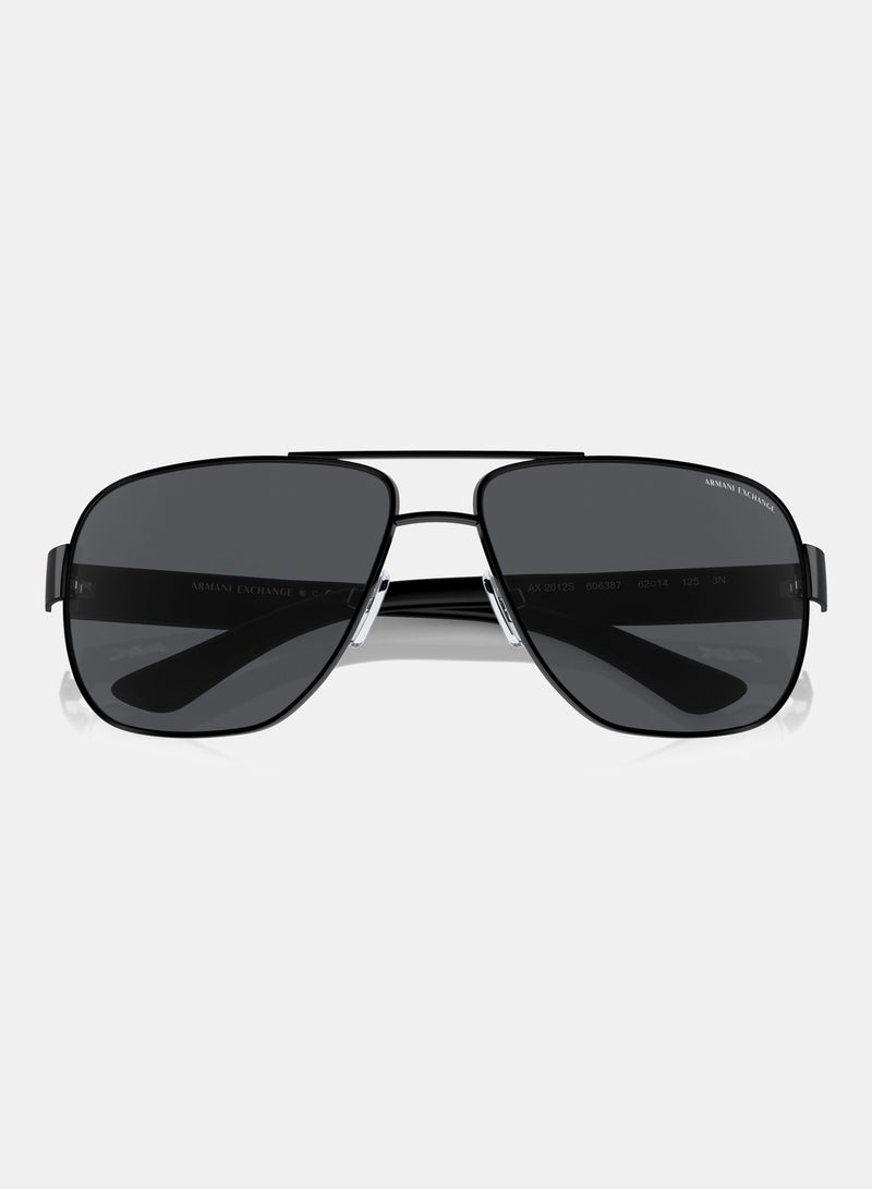 Armani Exchange Full Rimmed Pilot Sunglasses 0AX2012S 62 606387 - Image 4
